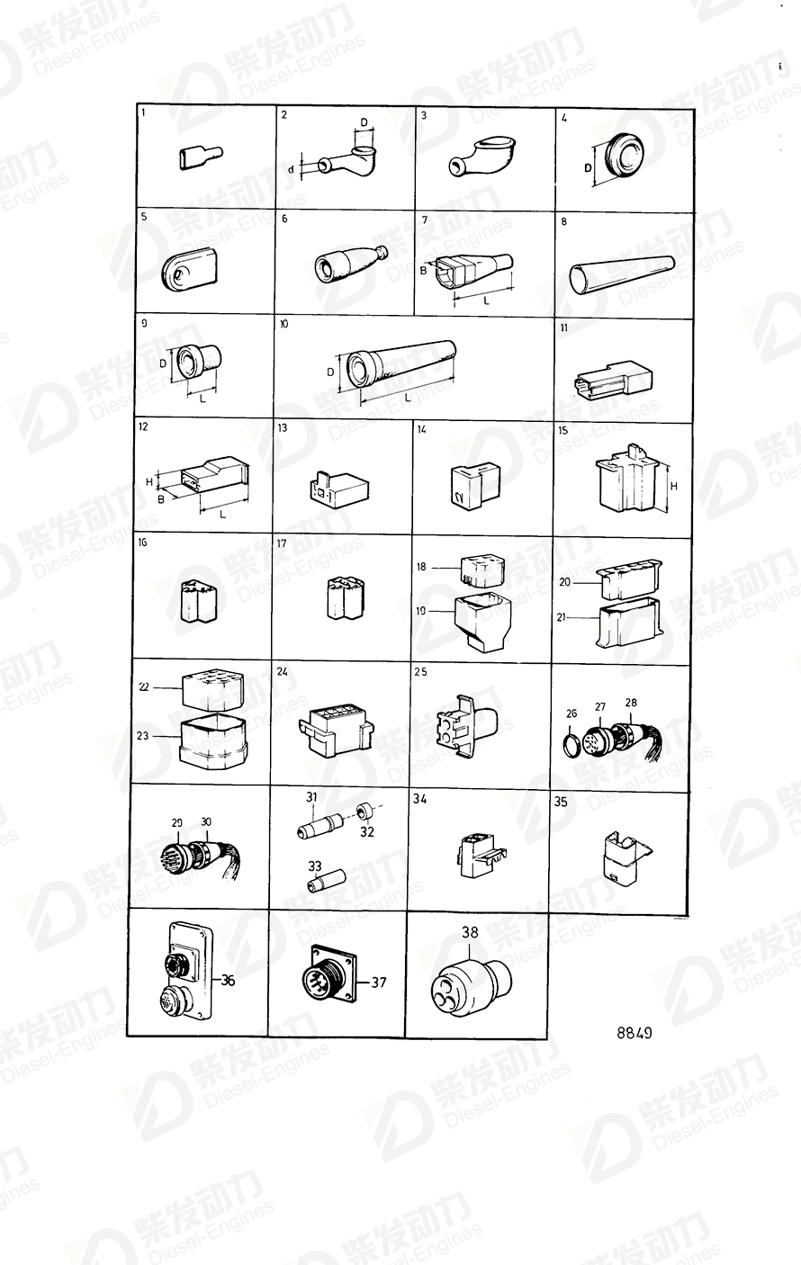VOLVO Y-connection 1140598 Drawing VOLVO Y-connection 1140598 Drawing